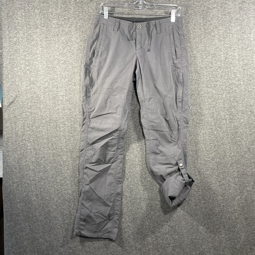 Kuhl Womens Pants 4 Legendary Hiking Outdoor Pants Style 6279 Gray Roll Up